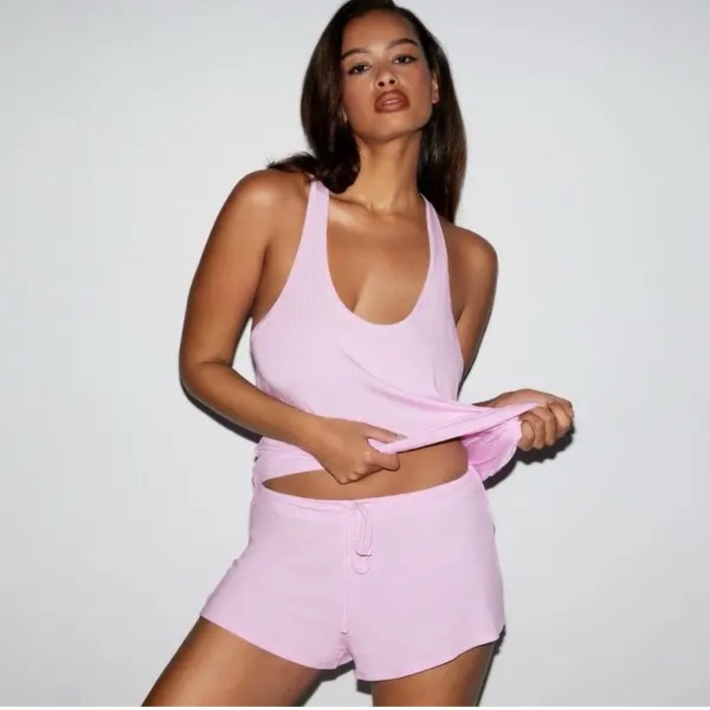 SKIMS Pink Tank Top